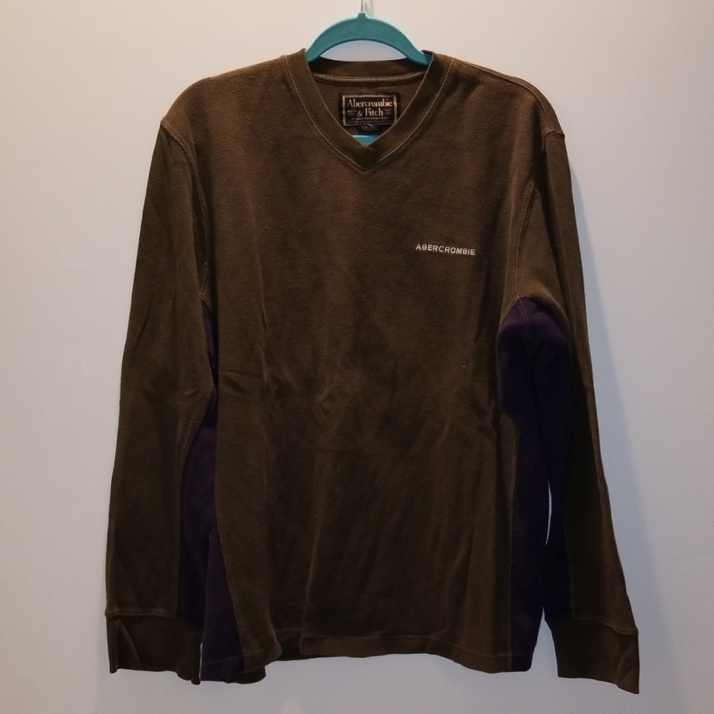 A&F Hunter Green Rugby Shirt - Long Sleeve - XL